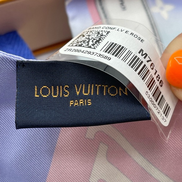 Louis Vuitton Escale Confidential Bandeau Neckerchief Scarf Wrap Twilly Chocker - Picture 6 of 14